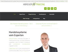 Tablet Screenshot of hbreuer-trading.de